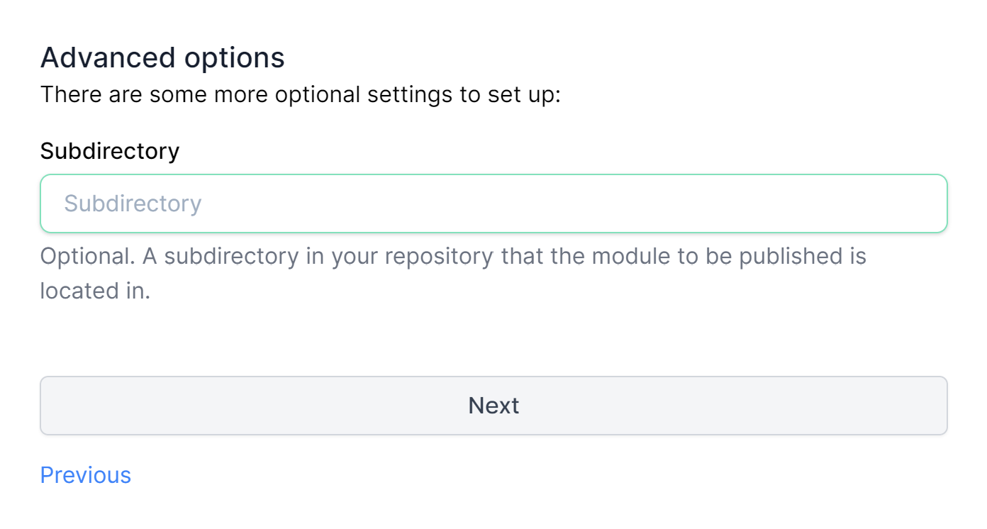 deno - publish module - options - subdirectory