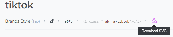 Here's how to download SVG'S from Font Awesome: