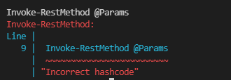 PowerShell error code