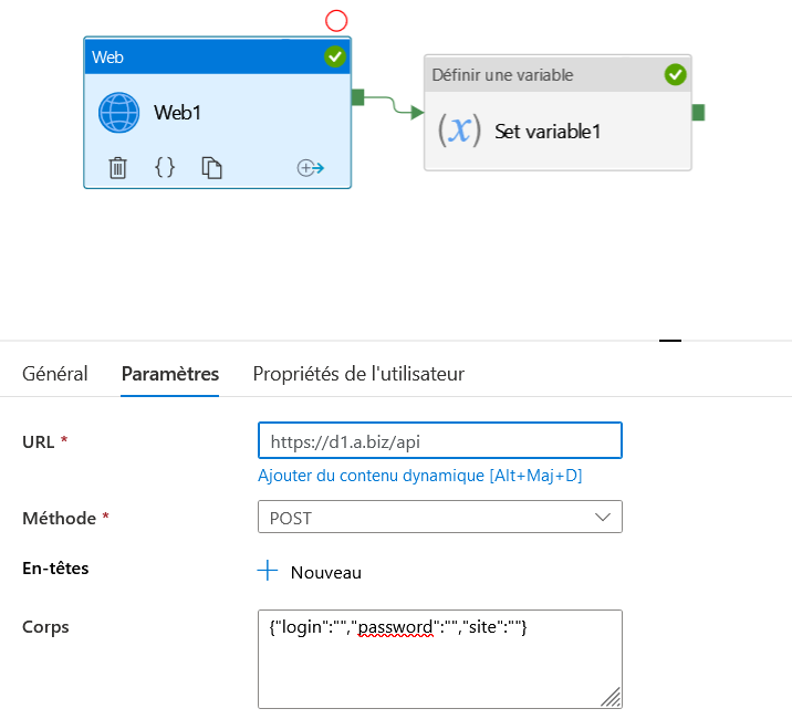 working example on adf