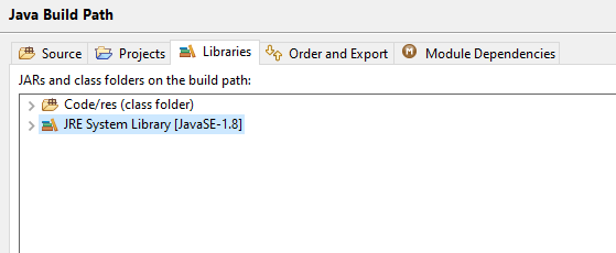 This is the res folder in one of my projects, which is in the Java Buil Path