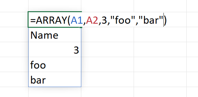 ARRAY function