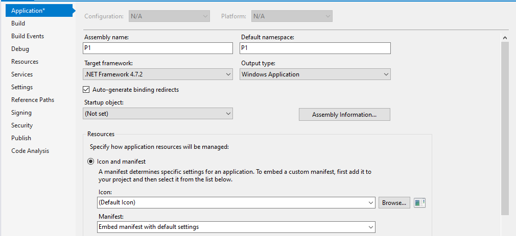 The setting output type of form