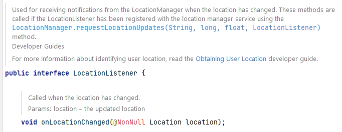 android.location.LocationListener