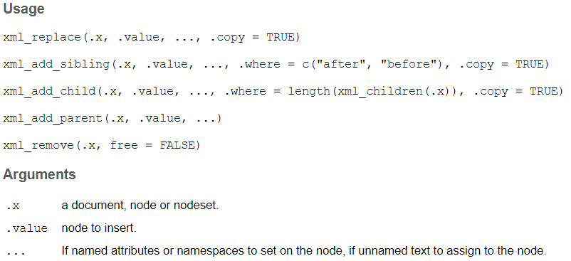 Documentation from ?xml2::add_child_node