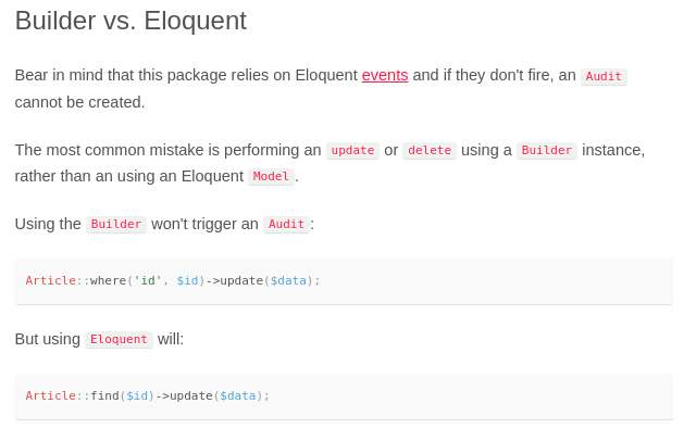 Builder vs. Eloquent