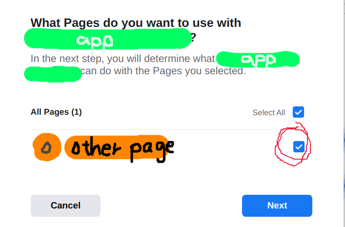 choose another fanpage