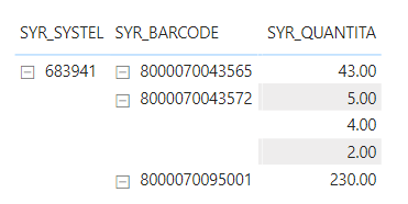 matrix with hidden index