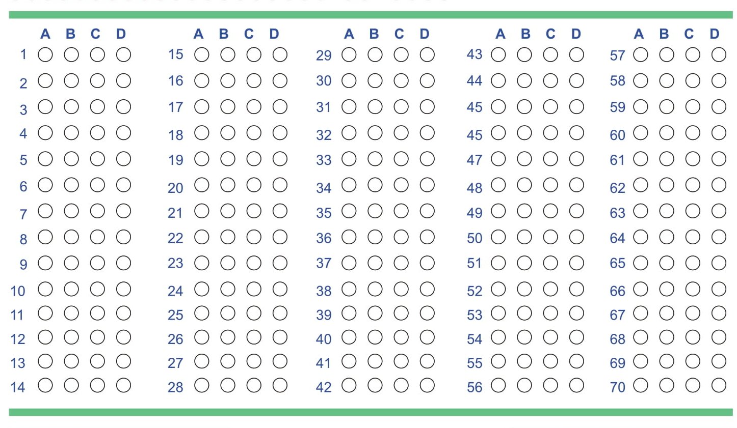 OMR Sheet