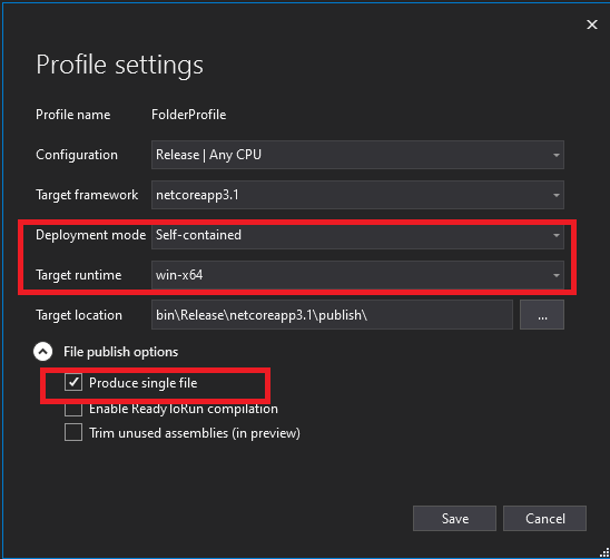 Profile Settings