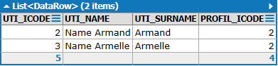 example result