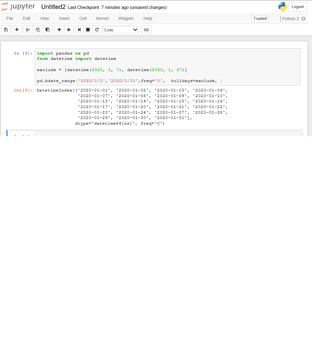 using from datetime