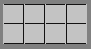 Example of what would be shown for a 2x4 grid