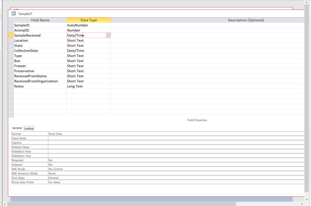 SamplesTable_DesignView