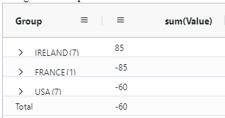 AG GRID screenshot