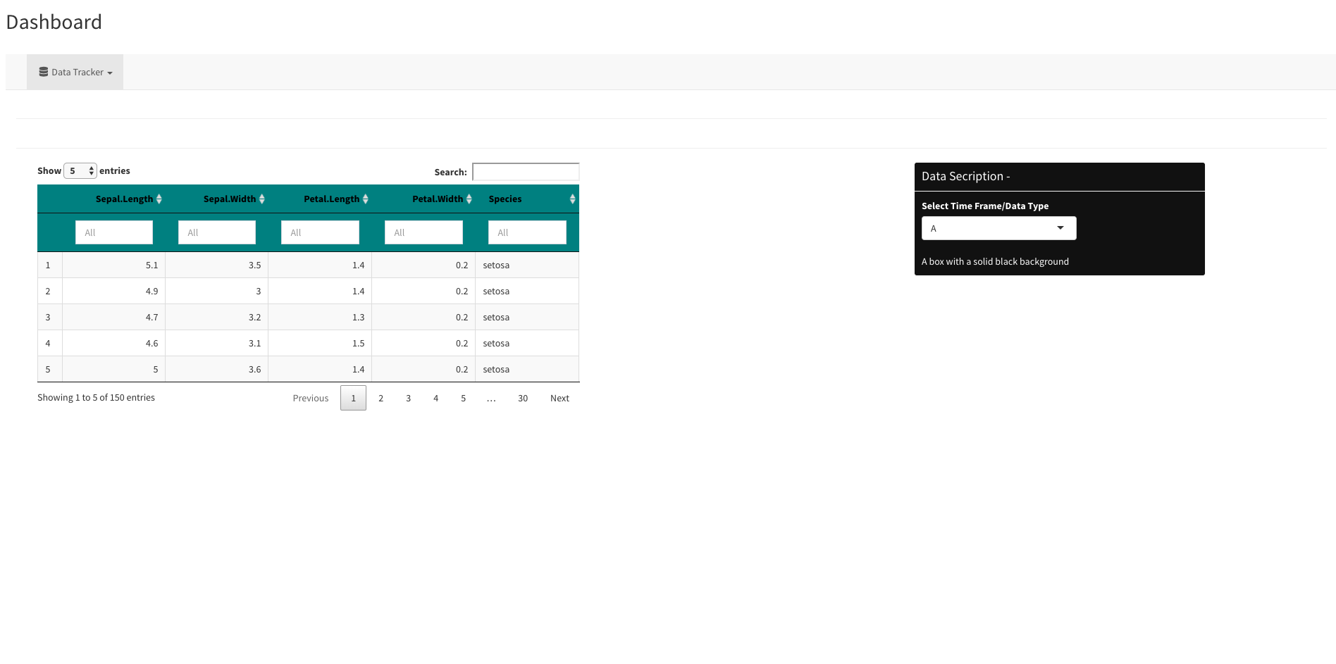 R Shiny Output