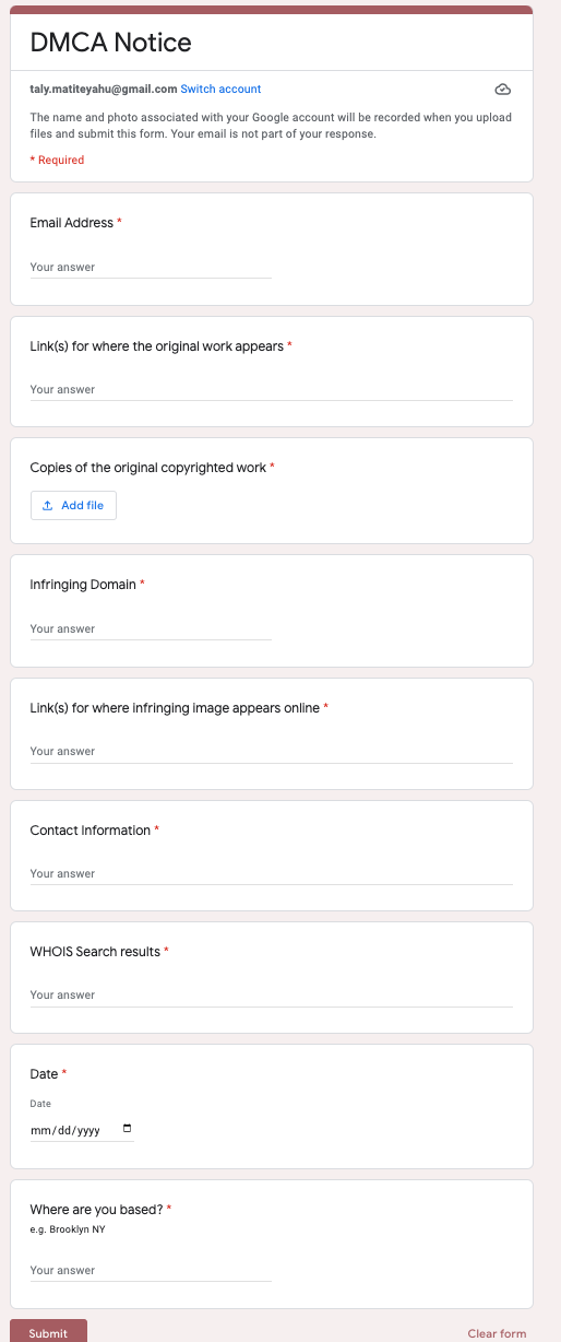 google form