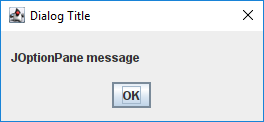 default dialog