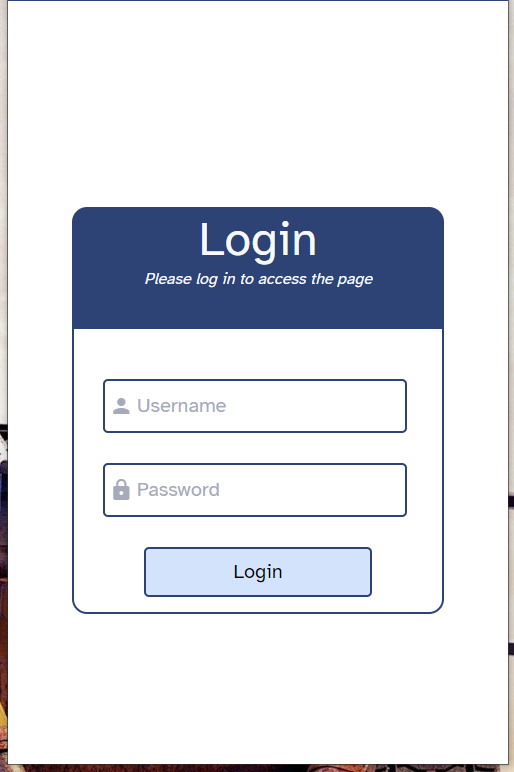 Login-Screen on narrow Desktop-Browser