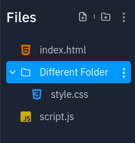 CSS file in different folder