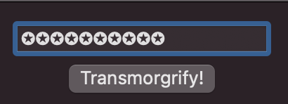 modified SecureField output