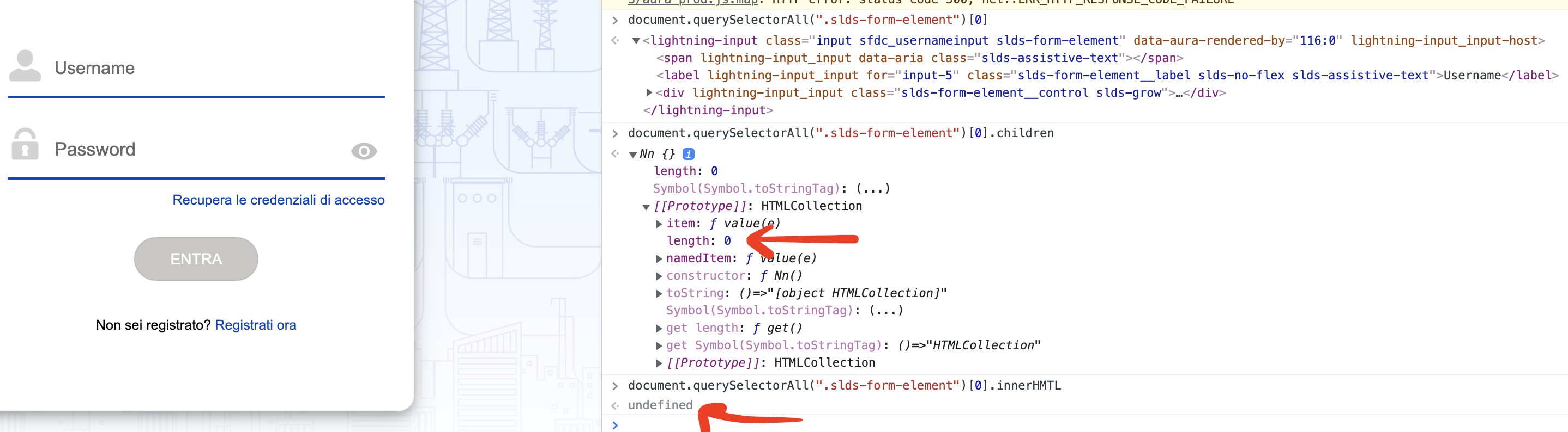 custom element lightning-input with some debug