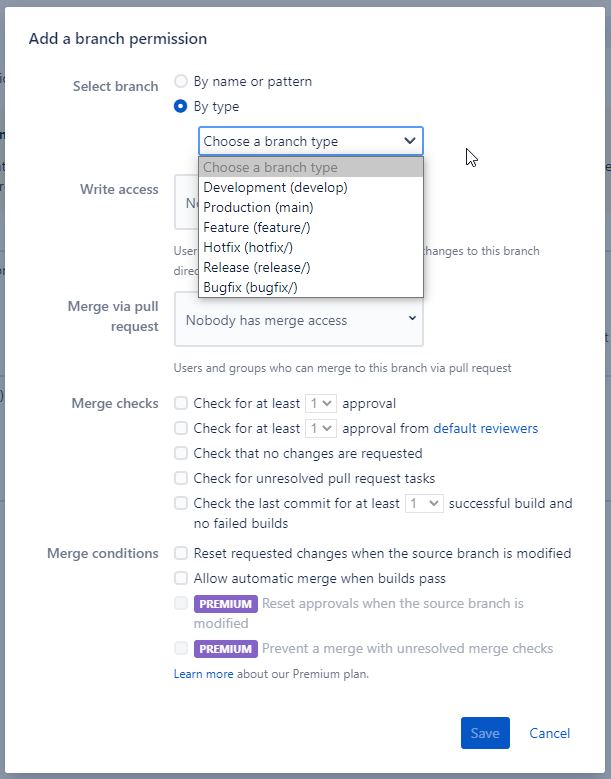 BitBucket Cloud Branch Permissions