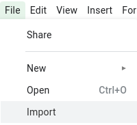 import option