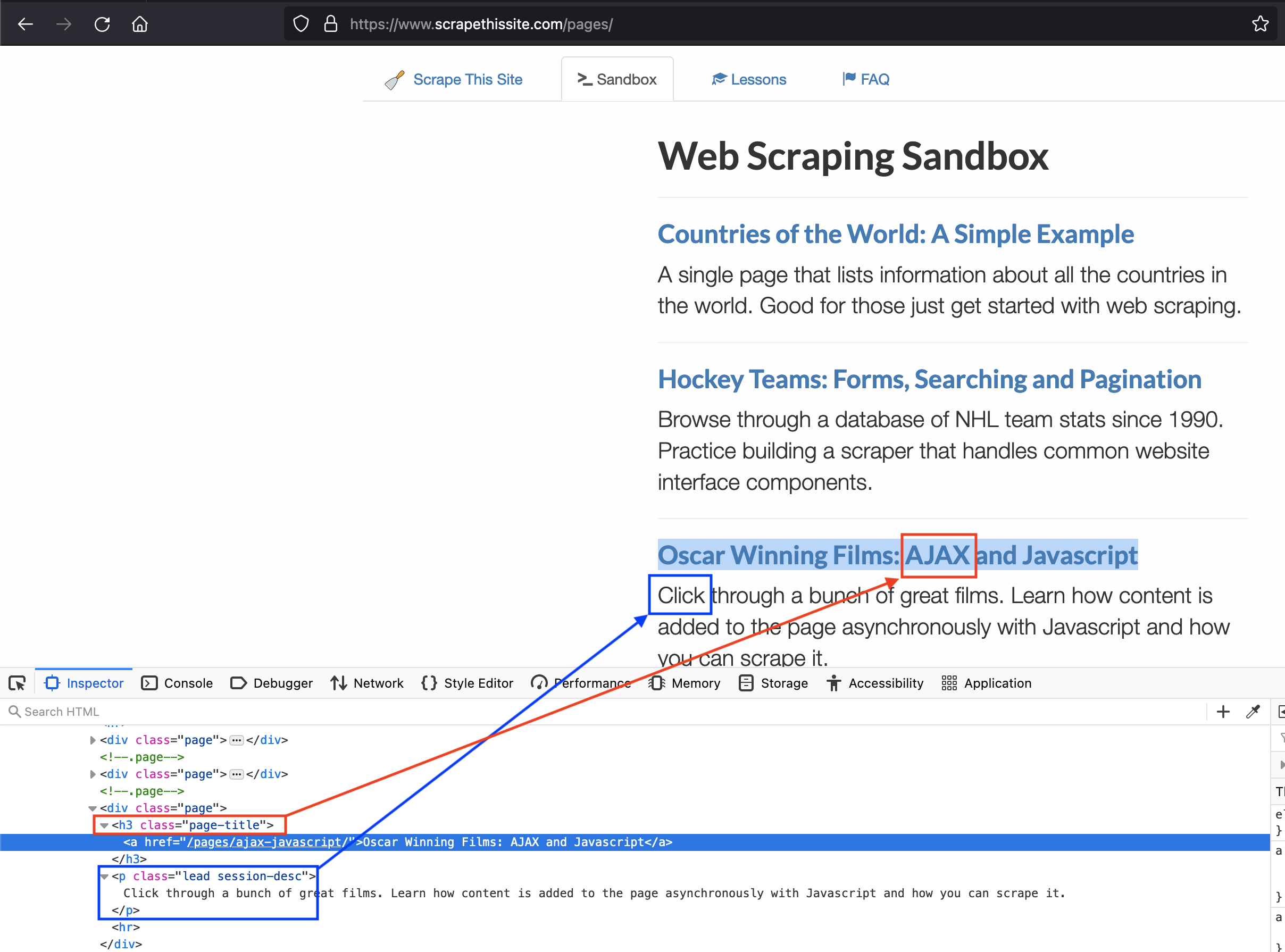 Scrape Example