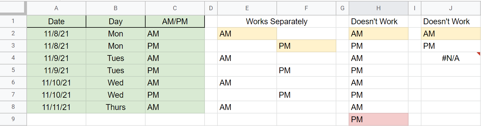 Sheet Example