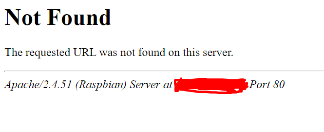 Not found Raspbian Server