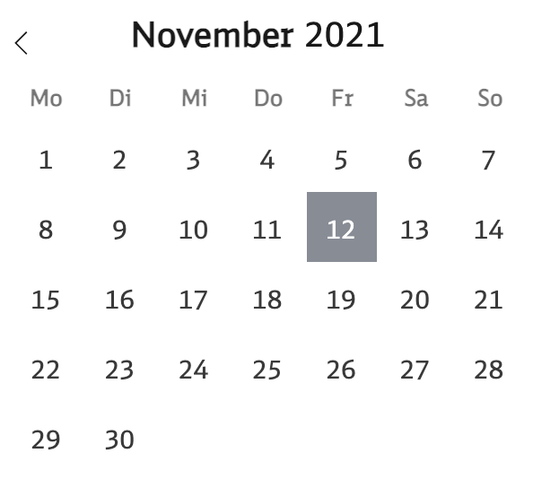 Flatpickr Date Calendar