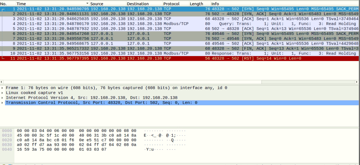 Wireshark Trace