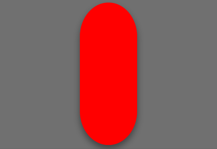 DialogHost with red background and 120 DIPs rounded corners.