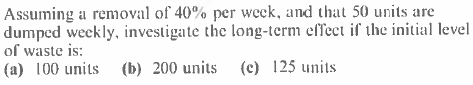 Example recurrence relation question