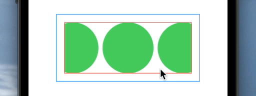 Green circles disappear after sliding a bit