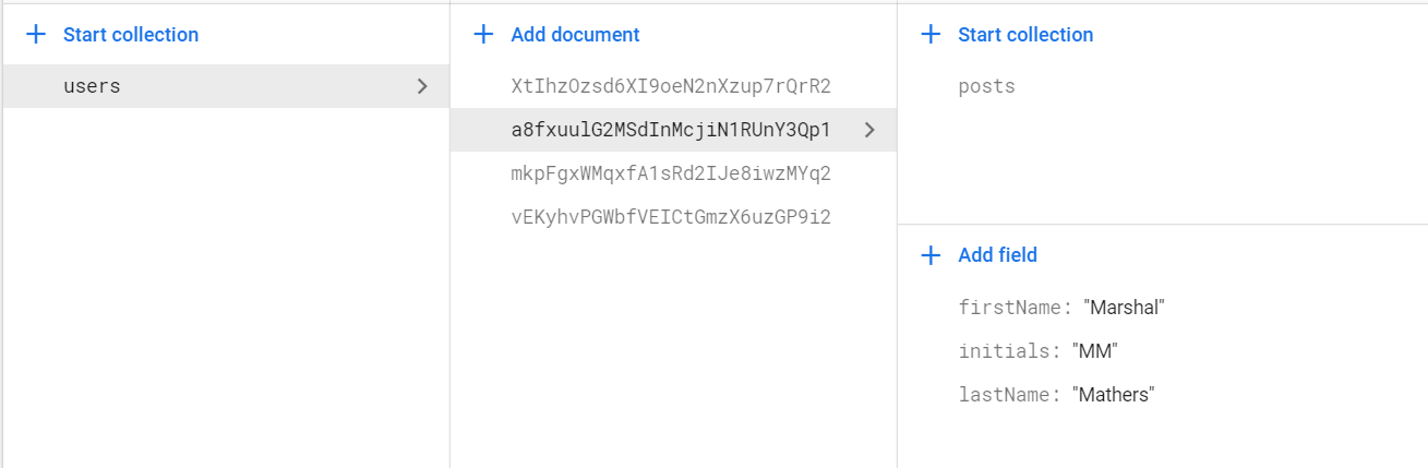 database structure