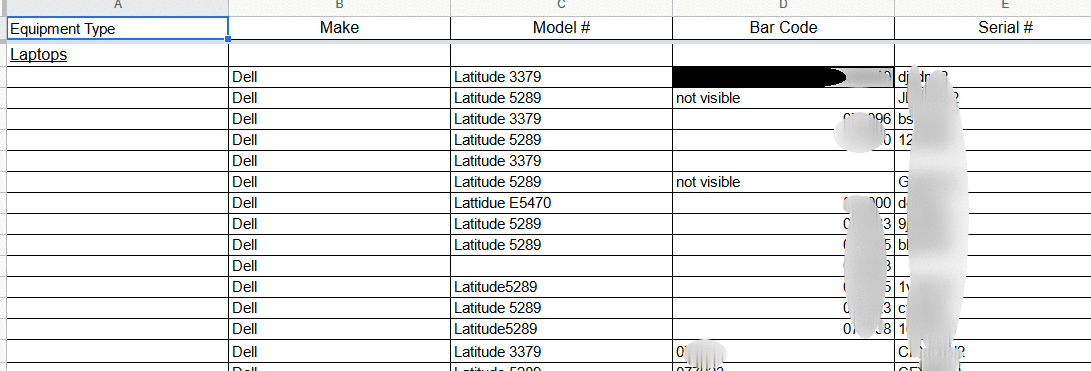 Spread Sheet