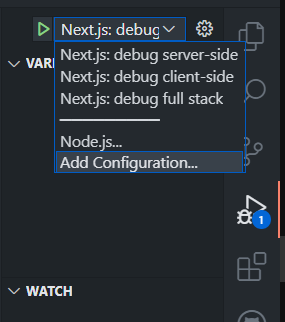 Debug Dropdown