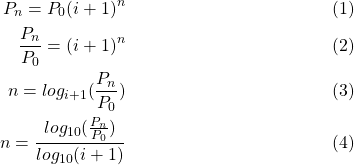 Solving for n