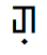 A glyph with a dot below it