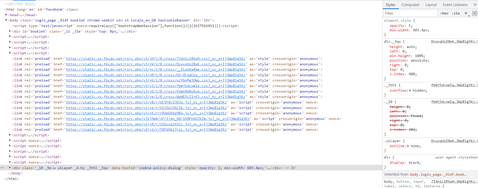 HTML code