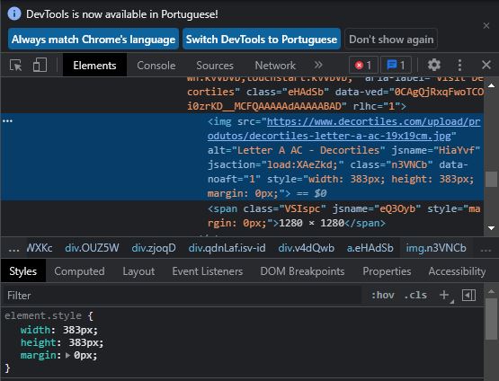 this is a screenshot of the element in devtools