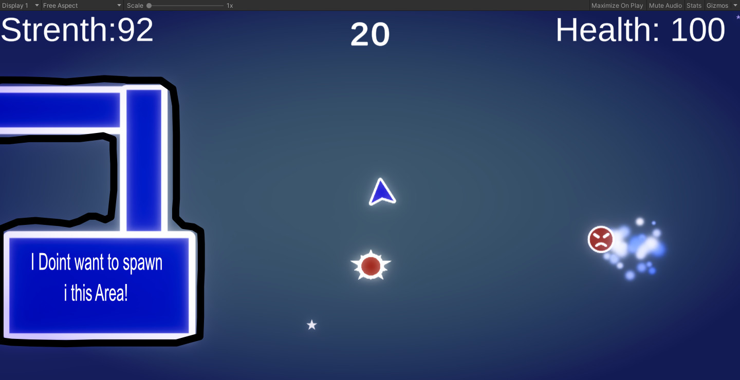 Game screenshot showing area where I do not want to spawn enemies