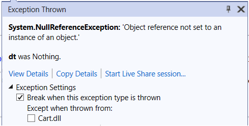 Exception Details