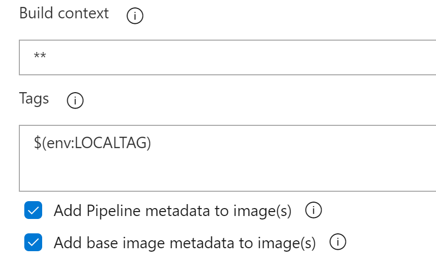 docker invalid variable