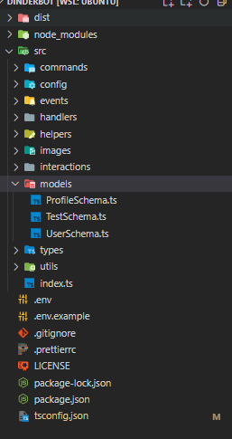 folder structure