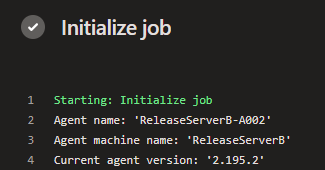 "Initialize job" pipeline log