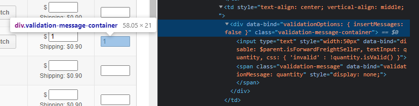 Not represented in HTML