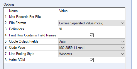 Delimiter in Write To File CSV